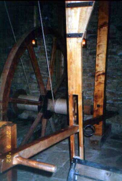 vertikale Förderung mit Haspeln